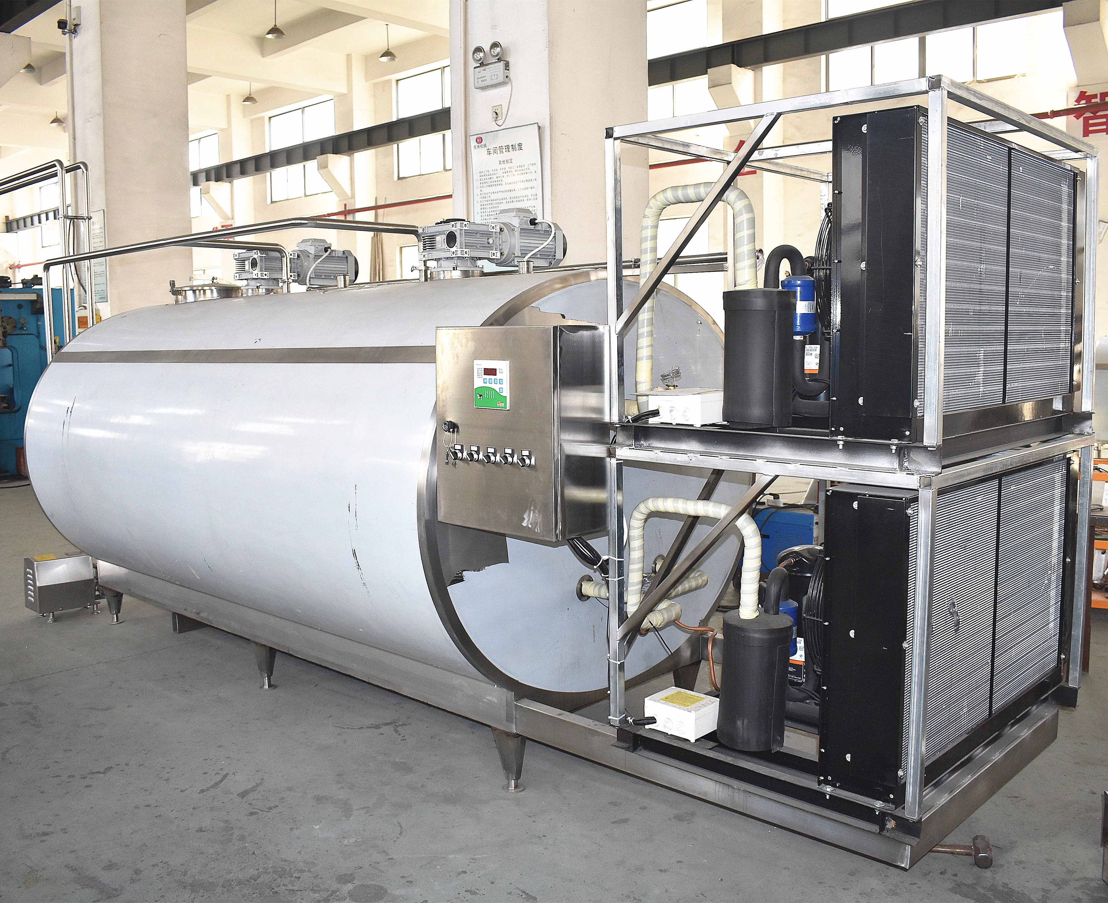 tanque de enfriamiento de la leche