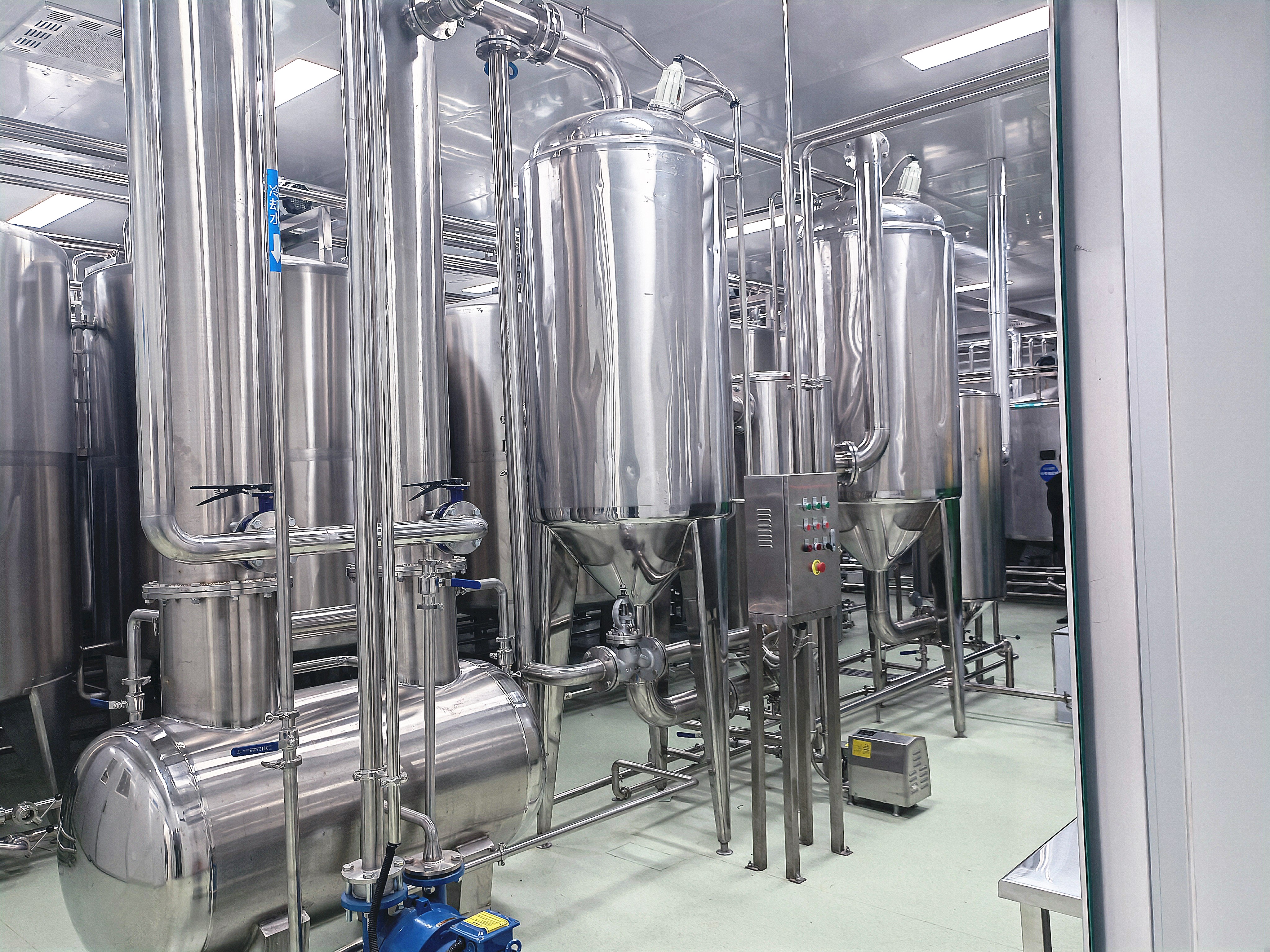 Línea de producción de leche condensada