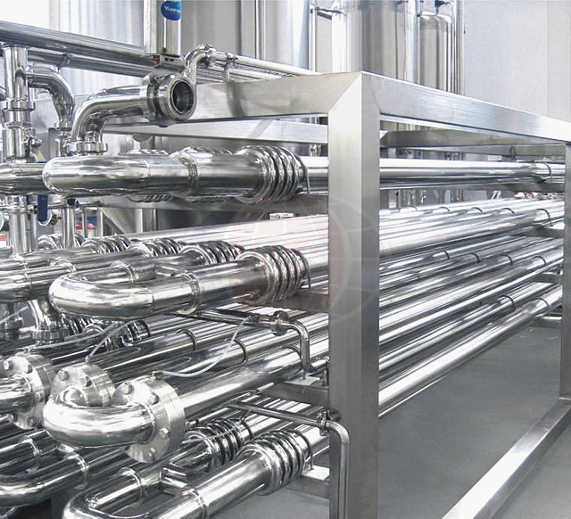 Tubo en la máquina de esterilizador del tubo para la pasta de tomate