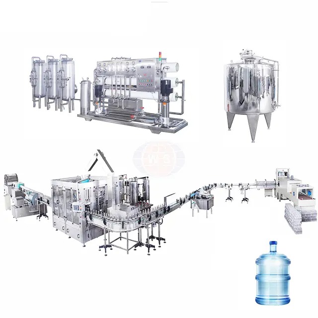 L&iacute;nea de producci&oacute;n de agua