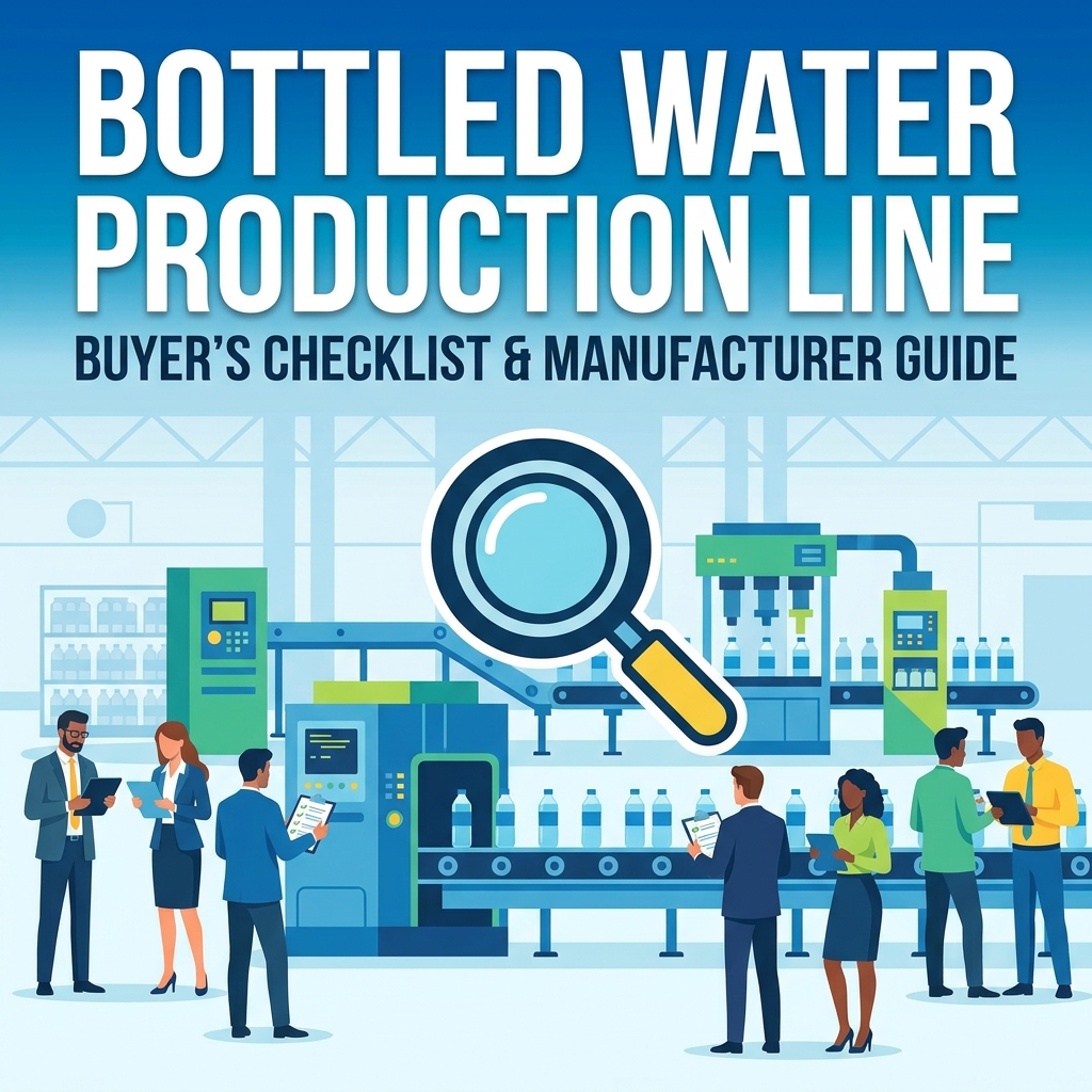 ¿Qué deben comprobar los compradores antes de solicitar una línea de producción de agua embotellada?